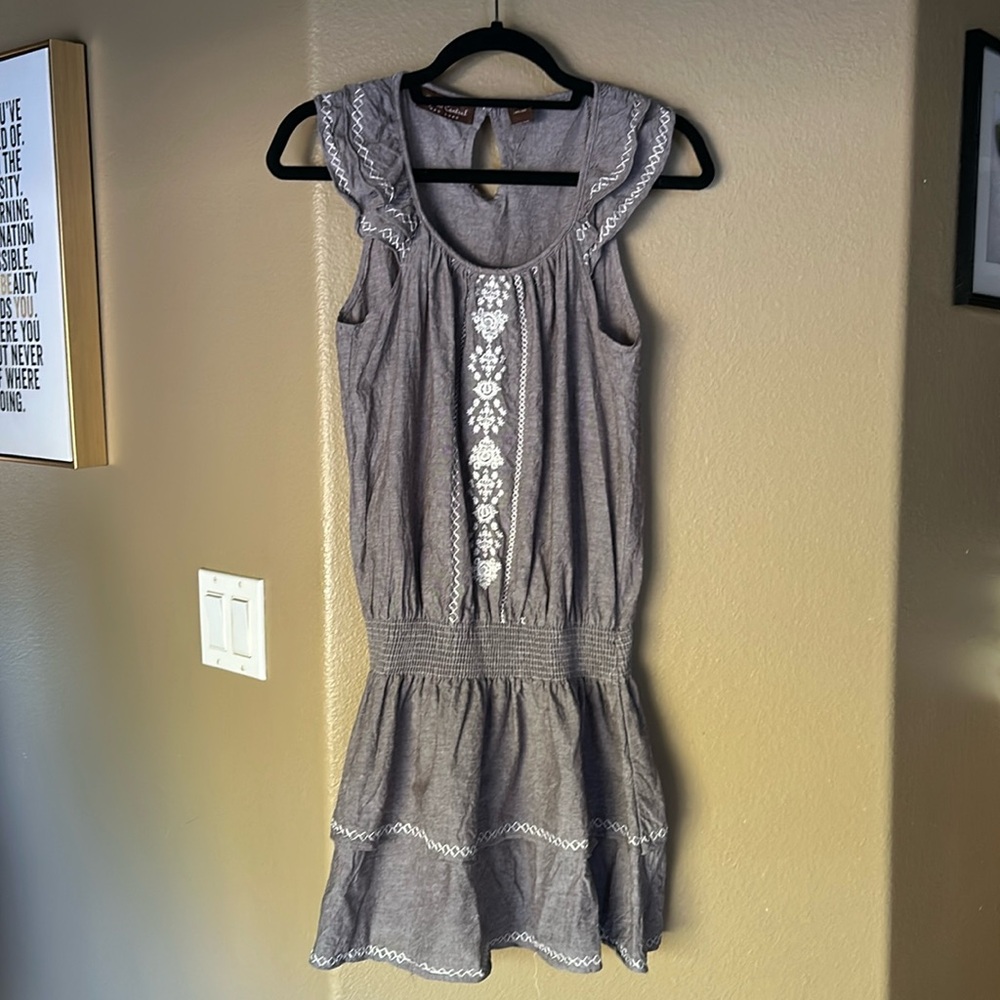 Grey mini dress